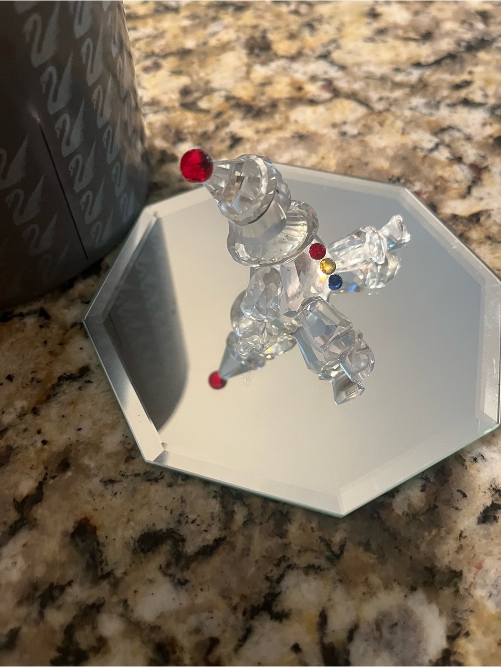 Swarovski Crystal Glass puppet figure Colored Accents. Original box and coa - Picture 5 of 7